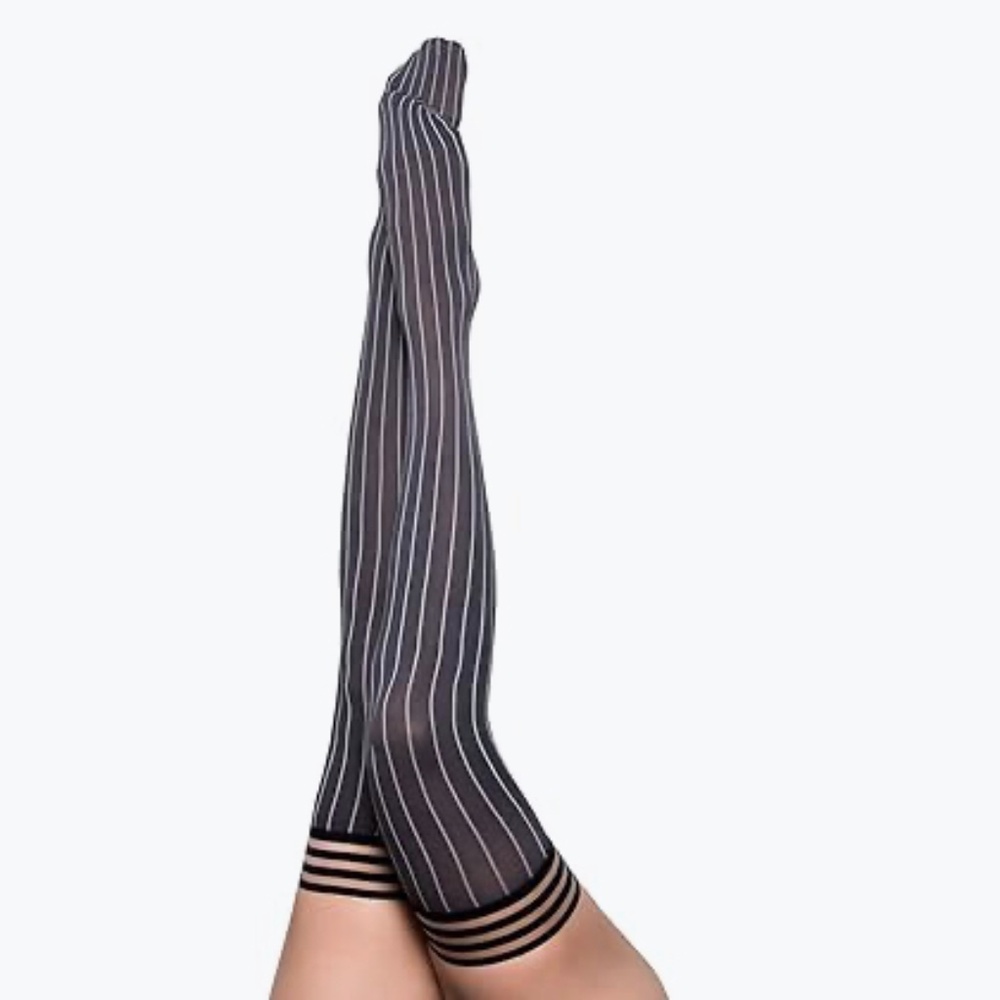 Pinstripe Hosiery OS
